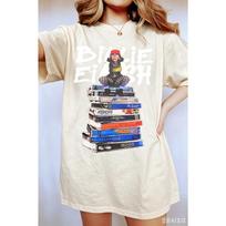 Billie Eilish Graphic T-shirt Men Women Oversized Streetwear Casual Loose Cotton Short Sleeve Street Harajuku High Quality Female Male Clothing XXXL beige