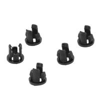 200Pcs Plastic LED Holder Light Mounting Holders Bulb Diode Base Clip Panel Socket 5mm Black