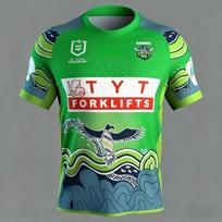 2026 Summer Men's New Canberra Raiders Rugby Training Jersey and Children's Sports Quick-drying T-shirt for Both Men and Women 2XL