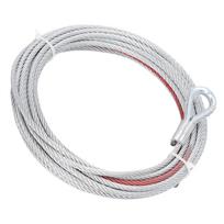 4500LBS Winch Cable Wire Stainless Steel Rope 5.5mm Diameter 10m Length for Towing Winches white