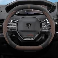 Suede odos automobilio vairo užvalkalas Peugeot E Rifter 3008 2008 508 308 208 408 2021 2022 2023 2024 2025 Automobilio priedai
