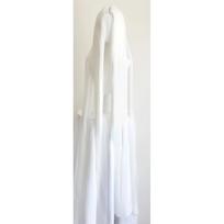 150cm perukas Ypač ilgas juodai baltas cosplay perukas su sklastymu per vidurį anime 60 colių perukas balta