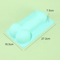 3D varpos formos pyrago forma Maistinis silikonas Fondantas Muilas Grybas Vakarėlio pokštų reikmenys Kepimo formos Pyrago įrankis Silikoninė forma žalia