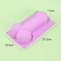 3D varpos formos pyrago forma Maistinis silikonas Fondantas Muilas Grybas Vakarėlio pokštų reikmenys Kepimo formos Pyrago įrankis Silikoninė forma violetinė