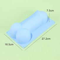 3D varpos formos pyrago forma Maistinis silikonas Fondantas Muilas Grybas Vakarėlio pokštų reikmenys Kepimo formos Pyrago įrankis Silikoninė forma mėlyna