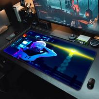 Cyberpunk Anime Edgerunners Mousepad HD Printing Computer Gamers Locking Edge Nonslip Mouse Pad XXLxcm Keyboard PC Desk Pad 800x300x2mm blue