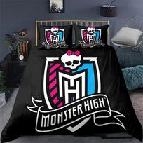 3D Spausdintas Monster High Patalynės Komplektas Antklodės Užvalkalas Miegamojo Antklodės Užvalkalai Viengulis Twin King Dydžio Antklodės Užvalkalas Namų Tekstilė 2/3 Vnt. 135X200cm-2pcs black