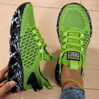 Blade running women's shoes, air cushion shock-absorbing running shoes, summer hollow mesh breathable sports lightweight sports 42 mėlyna