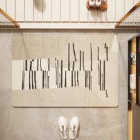 Quick-Drying Non-Slip Diatomaceous Earth Bathroom Mat: Absorbent, Washable, Dirt-Resistant Floor Mat 40x60cm Upgraded Diatom Mud white