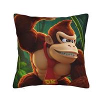 Donkey Kongs Bananza Games Pillow Covers Merchandise Printing Cushion Cover Decoration  Throw Pillow Case Cover Home Multi Size 16x16Inch