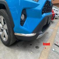 For Toyota RAV4 RAV 4 XA50  - Stainless Steel Front Rear bumper Corner Protection Strip Cover Trim Decorative front blue