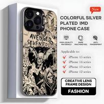 A-Avenged Sevenfold telefono dėklas, skirtas iPhone 16,15,14,13,12,11,Mini,Pro,MAX,plus,Juodas matinio paviršiaus smūgiams atsparus dangtelis iPhone16plus