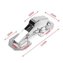 Noiseless 90 Degree Spring Hinges Soft Close Hidden Cabinet Hinge No Pre-drilled Concealed Damper Buffer Kitchen