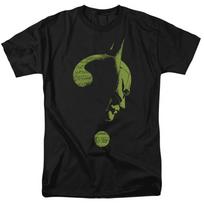 DC Comics - The Batman - Question Mark - Adult Unisex T-Shirt - Black XS black