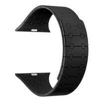 Silicone Magnetic Strap for Apple Watch Band Ultra 2 46mm 49mm 44mm 40mm 42mm 41mm 45mm Bracelet IWatch Series 10 9 8 7 6 SE 5 4 42 44 45 46 49mm black