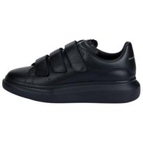 Alexander McQueen Triple Stra Cow Leather Low top Stylish Skateboarding Shoes Men's Black 705067WHGP51000 41 black