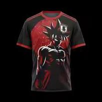 Dragon Ball Vegeta Anime Over Soccer Jersey For Kids Boys Girls Quick Dry Breathable Match Training Fan Sports Short SleeveTops 110 white