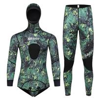2mm Camo Wetsuit Spearfishing Diving Snorkeling Surfing Warm Water Sports Mens Shorty Suit XXXL