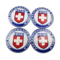 56mm Car Wheel Center Emblem Hub Caps Stickers for HRE Logo Styling D