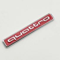 3D Metal Logo Quattro Sticker Car Emblem Badge For Audi A1 A2 A3 A4 A5 A6 A7 A8 8P B6 B7 B8 Q2 Q3 Q4 Q5 Q7 TT S3 S5 Accessories