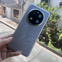 New Back Glass For Honor Magic 7 Pro 7pro Magic7 Pro 5G Battery Cover Rear Door Housing Panel With Camera Glass Lens Frame +Logo pilka