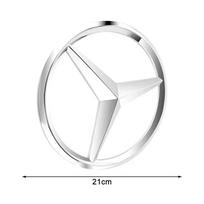 Mercedes-Benz Automobilio Priekinės Grotelės Didelis Ženklelio Lipdukas 18.8/21cm GLA GLB AMG GLS G C E GLE - Ženklelio Dangtelio Dekoravimo Aksesuaras QQ80 white