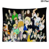 Mob Psycho 100 Wall Tapestry Aesthetic Wall Hanging Printed Fabric Blanket Decorative Tapestries for Bedroom Living Room Home Decor 100cm x 150cm gray