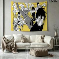 Mob Psycho 100 Wall Tapestry Aesthetic Wall Hanging Printed Fabric Blanket Decorative Tapestries for Bedroom Living Room Home Decor 130cm x 150cm