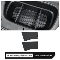for Tesla Model Y Launch 2025 2026 Juniper Car Front Trunk Interval Combination Partition Front Spare Box Organizer Accessories black 2pcs gray