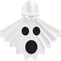 Helovino kostiumas su gobtuvu Cosplay rekvizitai Realistiškas moliūgo dvasios apsiaustas Helovino apsiaustas Hallowmas balta