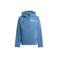 Adidas Terrex Multi Rain.Rdy 2.5-Layer Rain Jacket Solid Color Logo Hooded Long Sleeve Jacket Men Jacket Blue HZ9264 M gray