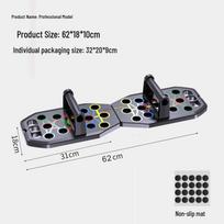 Multifunctional Chest & Muscle Training Board with Push-Up & Dips Stand gray