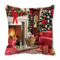 Kalėdinis namų dekoravimas Kalėdų pagalvės užvalkalas Naujieji metai Natalena Vida Noel Ornamentas Kalėdų dovana 45x45cm gray