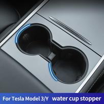 Skirta Tesla Model 3 -2023/model Y puodelio laikikliui Centrinis valdymas Maistinės kokybės silikonas vandens puodelio laikiklis yra stabilus model y Automobilis M3MY21-23W gray
