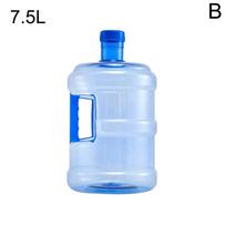 5L 7,5L sutirštinto PET vandens butelio ąsotis, daugkartinio naudojimo nešiojamas mineralinio vandens indas, lauko automobilinis kibiras, maistinio lygio dozatorius white