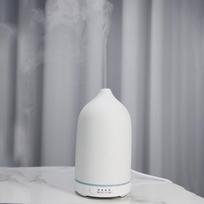 120ml Ceramic Ultrasonic Silent Home Aroma Diffuser gray