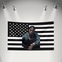 Rapper Singer Flag 3x5ft For Travis Scott Fans Banner Hd Print Brass Grommet Garage Bedroom Living Room Dorm Wall Decor Tapestry 150x100cm(60x40in)