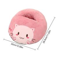 USB Foot Warmer Foot Heater Thermal Heater for Soft Plush Warm Foot Cover Electric Heating Feet Warmer for Home Bedroom pink