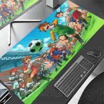 Large Mousepad XXL Anime Inazuma Eleven Office Desk Pad 900x400mm Kawaii Computer Mice Mat Durable Lock Edge Gamer Rubber Carpet 30cmx80cm(11.8x31.5inch) blue