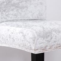 Tamprios aksominės auksinės deimantinės valgomojo kėdės užvalkalas - Europos stiliaus 39*6*50 cm white