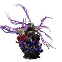 One Piece Zoro Action Figure Anime Figure Asura Roronoa Zoro Statue Action Figure Collection Model Kid Toy for Xmas Gifts black