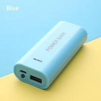 5V 5600mAh 2x 18650 USB Power Bank Baterijos Įkroviklio Dėklas Pasidaryk Pats Dėžutė Įkrovimui mėlyna