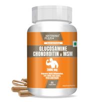 NutrinoPlus® Glucosamine Chondroitin & MSM 2000mg – Joint Support Supplement for Men & Women | Relieves Pain, Stiffness & Promotes Bone & Cartil