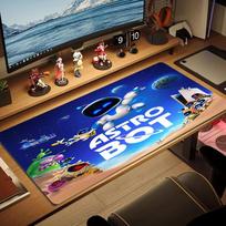 Astro bot Color Mouse Pad Large Gaming Table Cushion Non-slip Laptop Tablet Big Mousepad XXL Mat Mini PC Playmat With Lock edge 30cmx60cm(11.8x23.6inch) blue