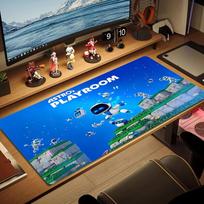Astro bot Color Mouse Pad Large Gaming Table Cushion Non-slip Laptop Tablet Big Mousepad XXL Mat Mini PC Playmat With Lock edge 30cmx60cm(11.8x23.6inch)