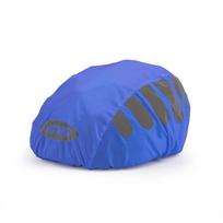 High Visibility Bike Helmet Rain Cover Waterproof Helmet Protection Cover  Cycling Safety mėlyna