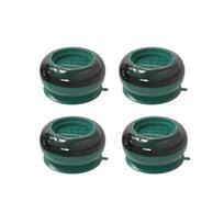 4-Pieces Washing Machine Shockproof Mat Non-Slip Mat Shock Pad Noiseless Waterproof Moisture-Proof Rubber Pad Pulsator Drum Universal Furniture AVE žalia