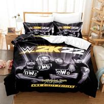 Naujas The Best Of Wwe Best Of Nwo patalynės komplektas Animacinis Anime trijų dalių komplektas Suaugusiųjų Vaikų Miegamojo antklodžių užvalkalų komplektai Arena Konkursas EU Single(135*200cm)3pcs gray