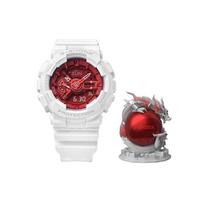 G-Shock Kvarcinis Mechanizmas Dervos Dirželis Laikrodis Vyriški Laikrodžiai Raudonas GA-110DBR-7APFL Special Box white