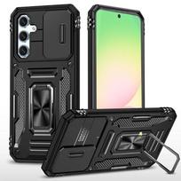 Shockproof Armor Phone Case For Samsung Galaxy A56 A36 A26 A16 A55 A35 A25 A73 Slid Camera Protect Magnetic Hybrid Ring Cover Galaxy A56 5G juoda